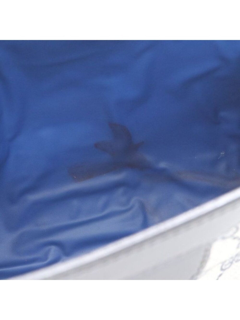 Gucci Vintage GG Supreme Leather Clutch Pouch Commuting Business Navy Ree - Picture 8 of 9